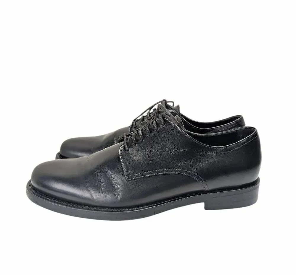 Giorgio Armani Black leather oxford lace up dress shoe mens 40 EU 6.5/7 US